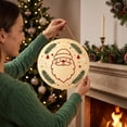 thumbnail image 6 of Qjidjing Christmas Tree Ornaments, Xmas Hanging Decor, Round Creative Wooden Styling, for Furniture Accent, Christmas Tree, Indoor Home Display, 6 of 7