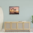thumbnail image 4 of Stupell Industries Tropical Palm Tree Sunset Summer Pier Docks Photograph Luster Gray Floating Framed Canvas Print Wall Art, Design by Jeff Poe Photography, 4 of 5