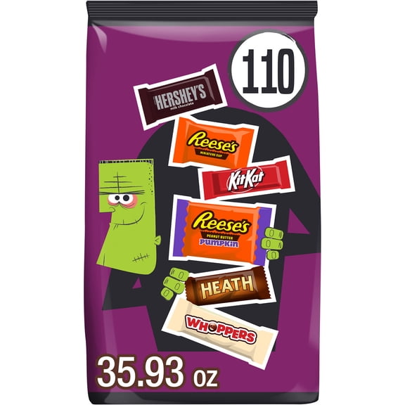 Hershey Assorted Halloween Candy, Variety Pack 35.93 oz, 110 Pieces