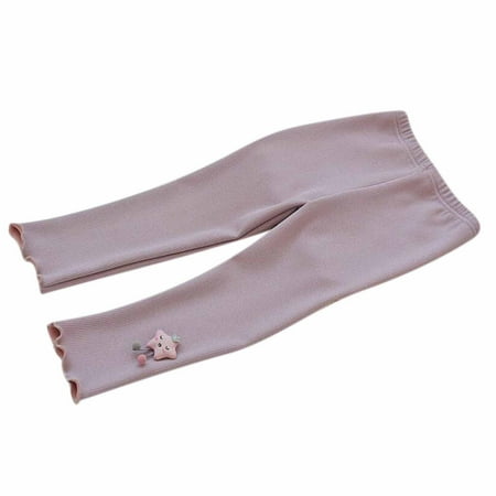 

Dadaria Toddler Tights 1-7 Years Autumn Winter Baby Girls Fungus Side Embroidery Cat Leggings Cropped Trousers Purple 4-5 Years Toddler