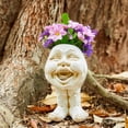 thumbnail image 4 of Cache-pot Visage pour Plantes d'Intérieur et d'Extérieur, Cache-Pot Tête en Résine avec Trou de Drainage, Mignon Cache-Pots Visage de Grand-Maman, Cache-Pots pour Succulentes, 4 of 7