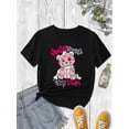 thumbnail image 2 of T-Shirt à Col Rond Imprimé Ours, Haut Décontracté à Manches Courtes pour Printemps et Été, Tee-Shirt pour Femmes, Hommes, Femmes, Adolescents, Adolescents, Jeunes, 2 of 4