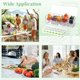thumbnail image 5 of Juego de 11 servidores de condimentos refrigerados, bandeja de frutas para condimentos con 2 bandejas de silicona para cubitos de hielo, 3 pinzas para hielo, 5 cucharas, organizador de condimentos con, 5 of 5