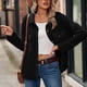 thumbnail image 4 of Abrigos de Invierno Para Mujer Chaqueta de Punto de Manga Larga Recreativa Con Bolsillo de Color Sólido Con Solapa Odeerbi ODB174075, 4 of 6