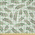 thumbnail image 2 of Ambesonne Vintage Fabric by the Yard Microfiber, Botanical Motif Earth Tones, 1 Yard, Coconut Cocoa, 2 of 2