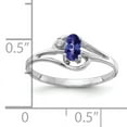 thumbnail image 2 of Primal Gold 14 Karat White Gold 5x3mm Oval Tanzanite and Diamond Ring, 2 of 4