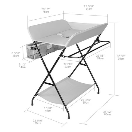 Table A Langer Pour Bebe Organisateur De Chambre De Bebe Pour Bebe Gris Walmart Canada