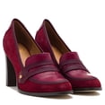 thumbnail image 2 of Zapatos MOOMMO para mujer con tacón grueso y tacón ancho, color burdeos, talla 8.5, 2 of 6