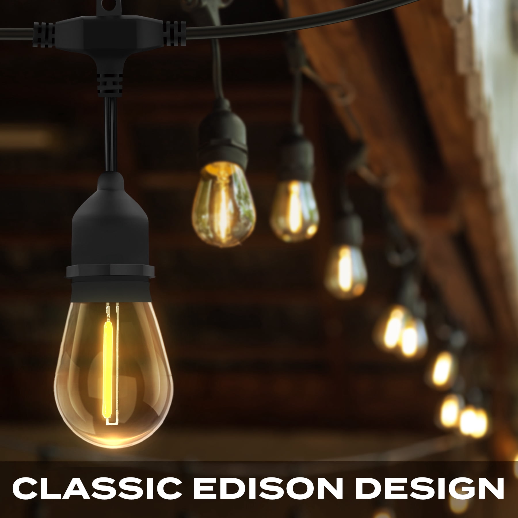 Brightlux Indoor 36ft Corded Electric Energy Efficient LED String Lights 18 Pack
