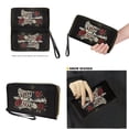 thumbnail image 4 of TSOVTHRID Skeleton Rose Print Purse and Handbag for Women, Tote Shoulder Bag, Top Handle Handbag with Matching Wallet, Large Leather Satchel Bag, Black, 4 of 4