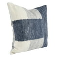 thumbnail image 2 of Benjara 22 Inch Square Accent Throw Pillow, Color Block Pattern, Blue, Gray, White, 2 of 5