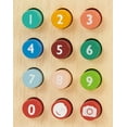 thumbnail image 4 of Mentari Toys - Mobile Phone - Wooden 12 Squishy Buttons and Secure Travel Strap - Number Recognition and Fine Motor Skills Development - Age 2+, 4 of 7