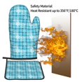 thumbnail image 5 of Gaeub blue plaid Snowflake Print Oven Mitts and Pot Holders Sets of 2,Heat Resistant Pad,Cooking Gloves, for Baking BBQ Home Decor, 5 of 7