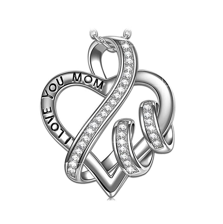 mom heart necklace walmart