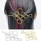 thumbnail image 1 of Alfiler de pelo de nudo chino Palo de pelo de metal hueco de 6 pulgadas Accesorio de pelo oriental tradicional flexible Martillado pulido de aleación brillante Diseño plano Tenedor decorativo para, 1 of 7