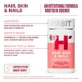 thumbnail image 6 of HABIT Hair, Skin & Nails Supplement, Vitamins A & C, Biotin, Hyaluronic Acid, Vegan, 60 Capsules, 6 of 11