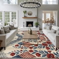 250th Anniversary Washable Living Room Rugs 5'x8', Bald Eagle American ...