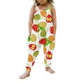 thumbnail image 2 of Girl Romper Toddler Baby Girl Summer Easter Rabbit Prints Jumpsuit Sleeveless Romper Pants Overall Jumpsuit Green 7 Years-8 Years, 2 of 4