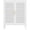 White, variant on AENKYO Heavy-Duty Steel Cabinet with Ventilated Grid Doors & Gold Handle, Adjustable Shelves, for Home & Office, White