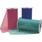 Falk Fabrics Silver Sparkle Tulle