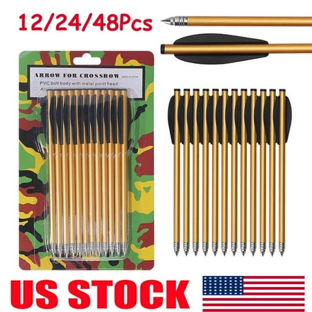 6.3 Inch Aluminum Crossbow Tips Bolt Arrows For 50/80lbs Pistol Crossbow