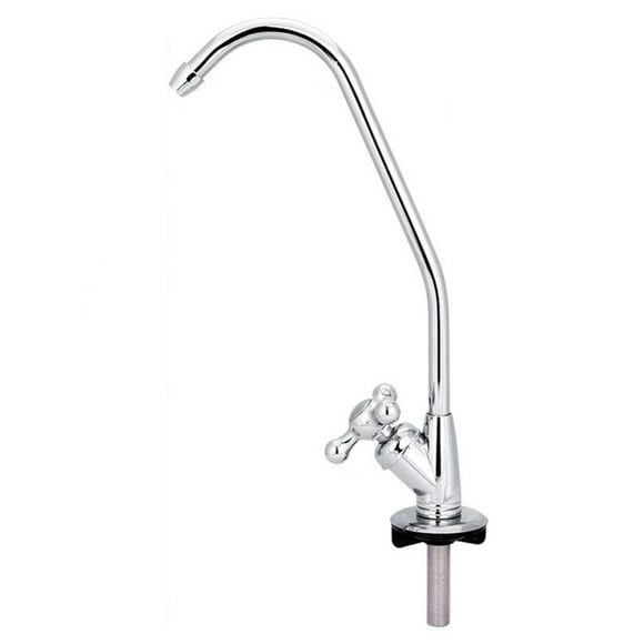 Peahefy 1/4'' Zinc Alloy Kitchen Faucet Tap Chrome Reverse Osmosis RO Drinking Water Filter, Faucet Tap, Drinking Water Filter