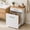 white, variant on Pull Out Trash Can Cabinet, 2x10 Gallon Pet Proof Hidden Garbage Recycling Bin with Drawer, Freestanding Wooden Garbage Recycling & Laundry Hamper. Farmhouse Waste Bin for Kitchen, Living Room, White