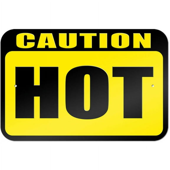 Caution Hot Sign