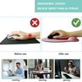 thumbnail image 2 of Mouse Pad with Wrist Support, Ergonomic Mouse Pad with Memory Foam Wrist Rest Cushion, Non-Slip Rubber Base Gaming Mice Pad for Home Office Computer Laptop,, 2 of 14