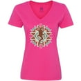 thumbnail image 3 of Inktastic Southwestern Native Pattern Lizard Women's V-Neck T-Shirt, 3 of 5