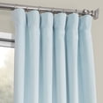 thumbnail image 2 of Half Price Drapes Aquarius Blue Heritage Plush Velvet Room Darkening Curtains (1 Panel), 50W X 120L, 2 of 6