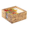 thumbnail image 1 of Boston International SAM17702 Faux Cork Cocktail Napkin Caddy, 1 of 1