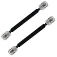 thumbnail image 5 of 2pcs- 20cm Coaxial Cable Window/Door Pass Through Flat Cable, SO239 UHF Female to Female Male Connector, 5 of 6