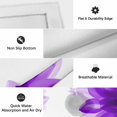thumbnail image 6 of Purple Outdoor Rug for Patio/Deck/Porch, Non-Slip Large Area Rug 3 x 5 Ft, Boho Modern Floral Abstract Ombre Leaf White Indoor Outdoor Rugs Washable Area Rugs, Reversible Camping Rug Carpet Runner, 6 of 8