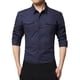 thumbnail image 2 of Ceisia Men's Winter Gift Casual Fashion Checkered Patchwork Long-Sleeve Button-Up Turndown Collar Outwear Jacket - Soft Breat hable Polyester Top, 2 of 7
