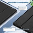 thumbnail image 5 of Fintie PU Leather Cases for Onn. 8" Tablet Gen 3 (2022 Model 100071483) - Folio Cover With Stylus Holder, Black, 5 of 7