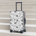 thumbnail image 5 of Uemuo Hand Drawn Snake Printed Washable Luggage Cover - Fashion Suitcase Protector Fits 18-32 Inch Luggage -X-Large, 5 of 9