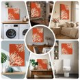 thumbnail image 6 of Ships Next Day Canvas Wall Art 10"x10",Coral Orange Wood Framed Canvas Print Painting,Coastal White Ocean Marine Nautical Beach Ready to Hang Small Picture Wall Decor for Home Kitchen Nursery Office, 6 of 9