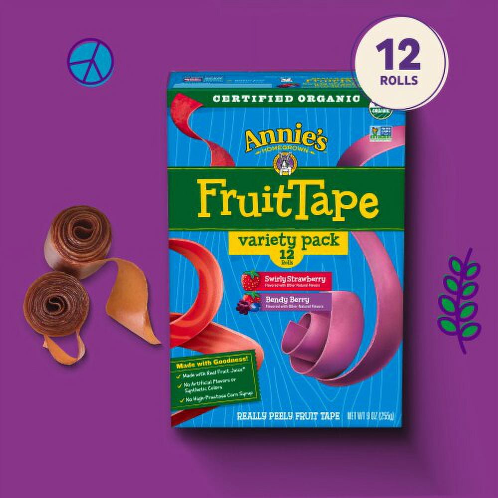 Annie's Fruit Tape Variety Pack Fruit Snacks - 12ct - Pack of 2