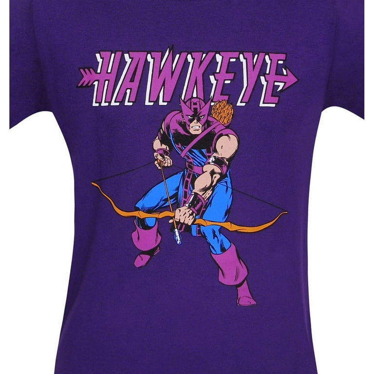 Hawkeye Men s Hawkeye T shirt Large Purple Walmart