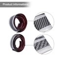 thumbnail image 5 of Tekuisi 2pcs Carbon Fiber Vinyl Auto Car Door Sill Strip Scuff Plate Stickers Protection, 5 of 6