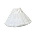 thumbnail image 5 of S SERENABLE Petticoat Skirt Short Tutu Underskirt for Princess Costume Bridal Weddings Dress White, 5 of 8