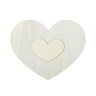  Creative Hobbies® Unfinished Wood Heart Cutout Shapes, Ready to  Paint or Decorate, 3.5 Inch Wide