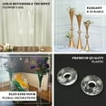 thumbnail image 4 of Efavormart 2 Pack | 27" Clear Crystal Embellishment Trumpet Table Centerpiece, Reversible Plastic Flower Vase, 4 of 7