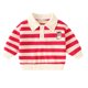 thumbnail image 1 of Gibobby Blusas Para Niñoses Niños Niños Niño pequeño Bebé Niños Niñas Manga larga Lindo Patchwork de dibujos animados a rayas Sudadera Blusa Tops Trajes Ropa(Rojo, 12-18 Meses), 1 of 5
