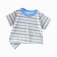 thumbnail image 1 of Gubotare Tee T-Shirts Graphiques pour Garçons T-Shirts pour Garçons T-Shirts à Manches Courtes pour Enfants T-Shirts Basiques Col Rond Hauts Taille 6-7 (Bleu Pâle, 6-7 Ans), 1 of 4