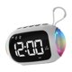 thumbnail image 3 of Reloj despertador digital con altavoz y doble alarma para dormitorio, hogar y mesita de noche. Blanco, 3 of 9
