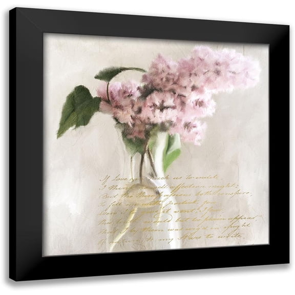Kimberly, Allen 12x12 Black Modern Framed Museum Art Print Titled - Hydrangea Purple