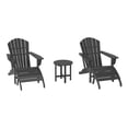 thumbnail image 3 of WestinTrends Dylan Outdoor Adirondack Chair With Ottoman And Side Table 5-Piece Set, Gray, 3 of 17