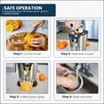 thumbnail image 3 of FRIGIDAIRE ECTJ1600S Extracteur d'Agrumes Électrique de 160 Watts, Acier Inoxydable, 3 of 8